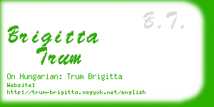 brigitta trum business card